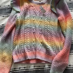 New rainbow Loft sweater, never work with tags